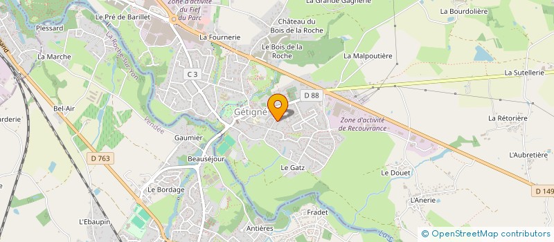 localisation de l'entreprise MADAME EMMANUELLE BREJON  GETIGNE