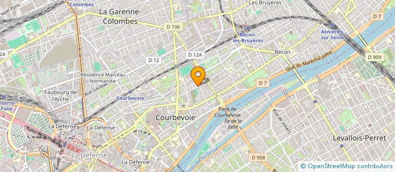 localisation de l'entreprise MADAME EMMANUELLE BRODACZ à COURBEVOIE