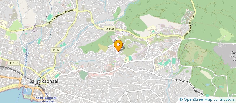 localisation de l'entreprise MADAME EMMANUELLE BROHEE  SAINT-RAPHAEL