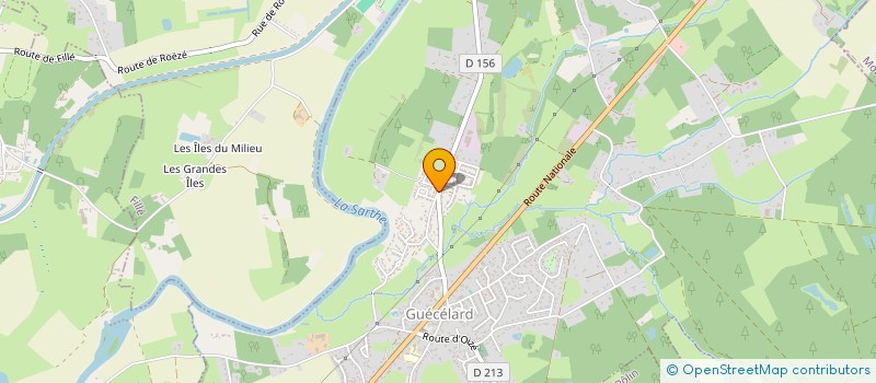 localisation de l'entreprise MADAME EMMANUELLE BRUNEAU  GUECELARD