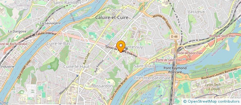 localisation de l'entreprise MADAME EMMANUELLE BUR à CALUIRE-ET-CUIRE