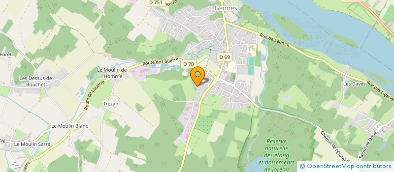 localisation de l'entreprise MADAME EMMANUELLE CADOT  GENNES-VAL-DE-LOIRE