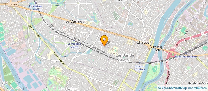 localisation de l'entreprise MADAME EMMANUELLE CAILLETEAU  CHATOU