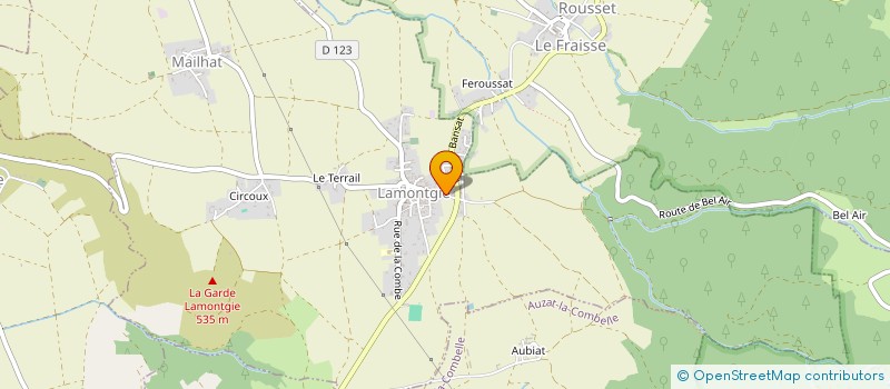 localisation de l'entreprise MADAME EMMANUELLE CALVAT  LAMONTGIE