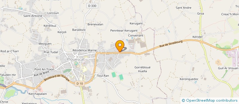localisation de l'entreprise MADAME EMMANUELLE CARADEC  PLOUESCAT