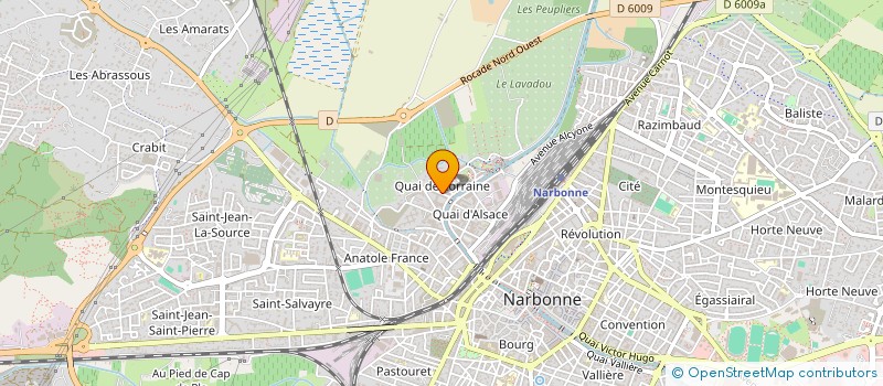 localisation de l'entreprise MADAME EMMANUELLE CATTEAU  NARBONNE