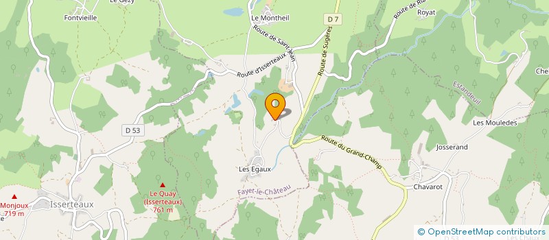 localisation de l'entreprise MADAME EMMANUELLE CHABROL  FAYET-LE-CHATEAU