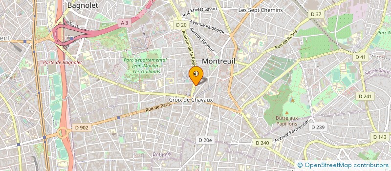 localisation de l'entreprise MADAME EMMANUELLE CHAIKIN à MONTREUIL