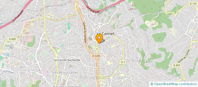 localisation de l'entreprise MADAME EMMANUELLE CHALMET à LE CANNET