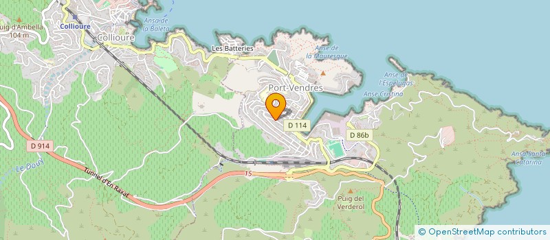 localisation de l'entreprise MADAME EMMANUELLE CHAMBAUD  PORT-VENDRES