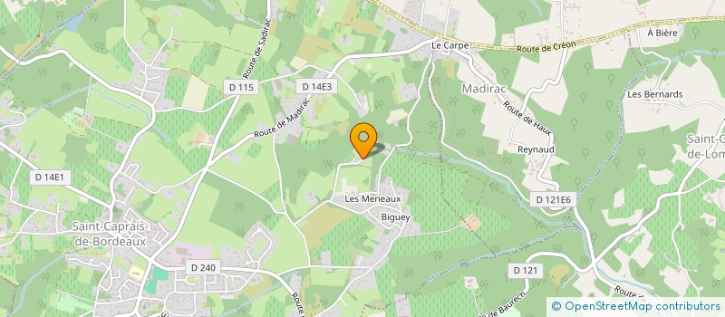 localisation de l'entreprise MADAME EMMANUELLE CHAPEAU  SAINT-CAPRAIS-DE-BORDEAUX