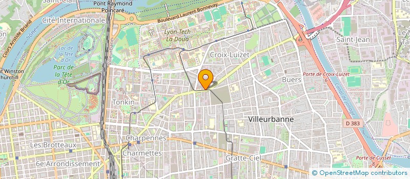 localisation de l'entreprise MADAME EMMANUELLE CHAPOT  VILLEURBANNE