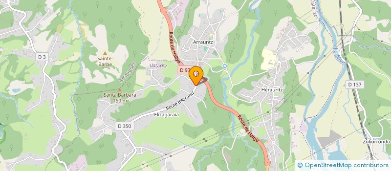 localisation de l'entreprise MADAME EMMANUELLE CHARPENTIER  USTARITZ