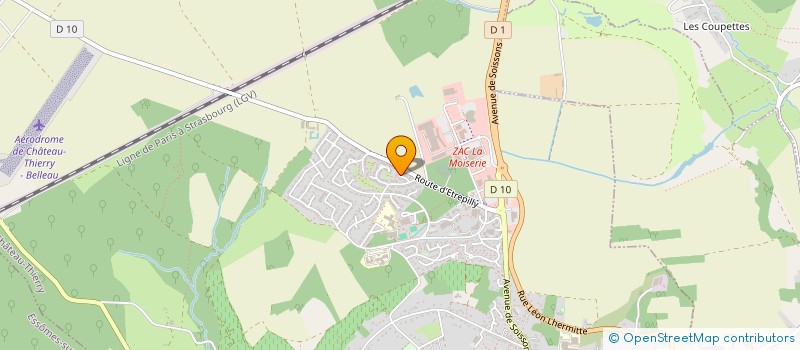 localisation de l'entreprise MADAME EMMANUELLE CHARPENTIER  CHATEAU-THIERRY