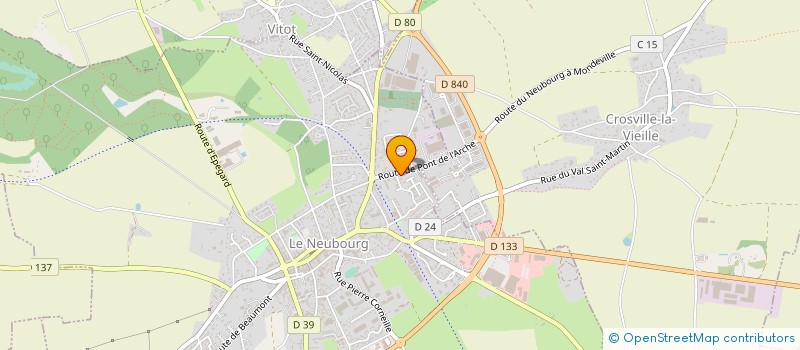 localisation de l'entreprise MADAME EMMANUELLE CHATAIGNER à LE NEUBOURG