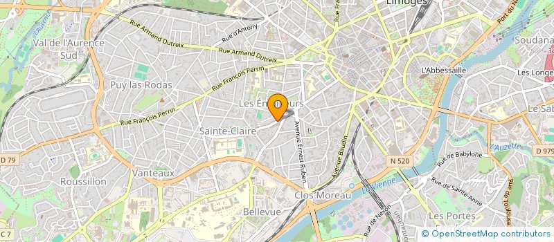 localisation de l'entreprise MADAME EMMANUELLE CHAUME  LIMOGES