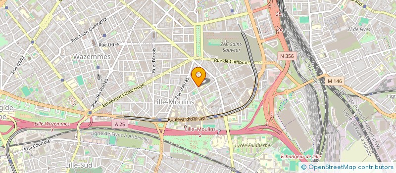 localisation de l'entreprise MADAME EMMANUELLE CHAZAL à LILLE