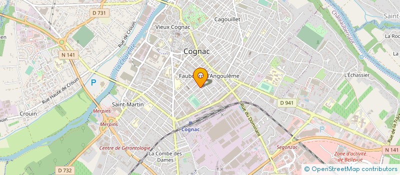 localisation de l'entreprise MADAME EMMANUELLE CHEVRIER à COGNAC