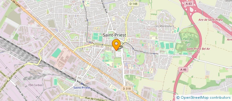 localisation de l'entreprise MADAME EMMANUELLE CLAVEL  SAINT-PRIEST