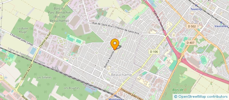 localisation de l'entreprise MADAME EMMANUELLE CLEMENTONI  BEAUCHAMP