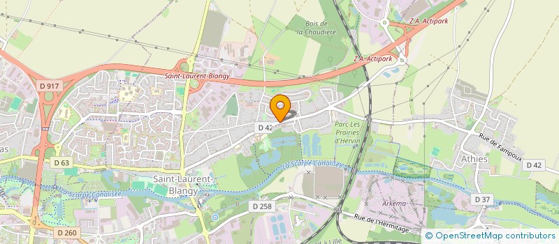 localisation de l'entreprise MADAME EMMANUELLE COLLIER  SAINT-LAURENT-BLANGY