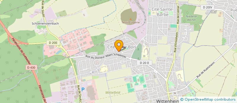 localisation de l'entreprise MADAME EMMANUELLE COME  WITTENHEIM