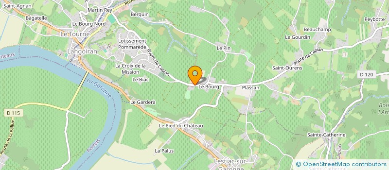 localisation de l'entreprise MADAME EMMANUELLE COSETTE ROSSETTO  LANGOIRAN