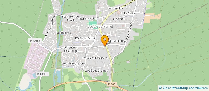 localisation de l'entreprise MADAME EMMANUELLE COUCKE à LEGE-CAP-FERRET