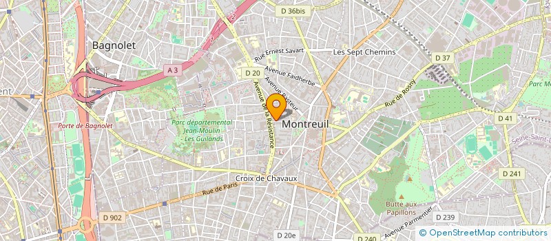 localisation de l'entreprise MADAME EMMANUELLE COUDIN à MONTREUIL