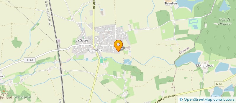 localisation de l'entreprise MADAME EMMANUELLE COUREAULT  CHASSIEU