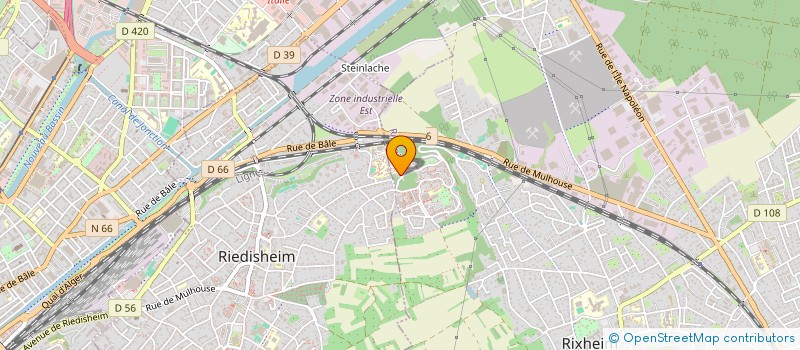 localisation de l'entreprise MADAME EMMANUELLE COURQUIN  RIXHEIM