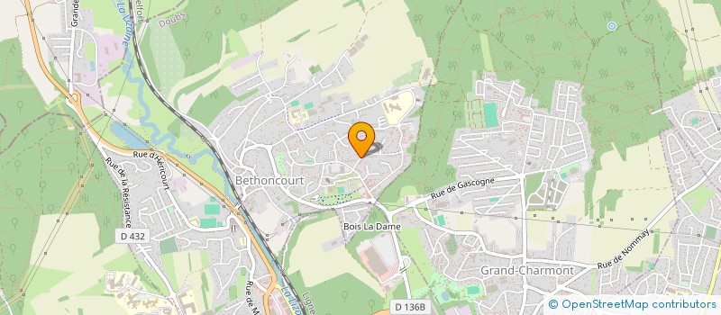 localisation de l'entreprise MADAME EMMANUELLE CRECHE  BETHONCOURT