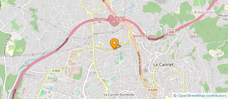 localisation de l'entreprise MADAME EMMANUELLE CRETTIEZ à LE CANNET