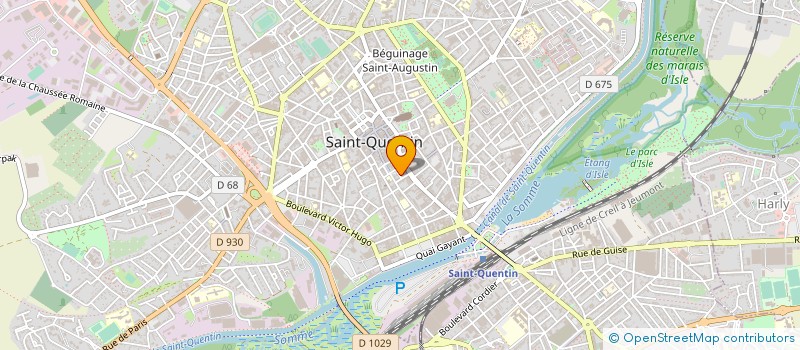 localisation de l'entreprise MADAME EMMANUELLE CUISSET  SAINT-QUENTIN