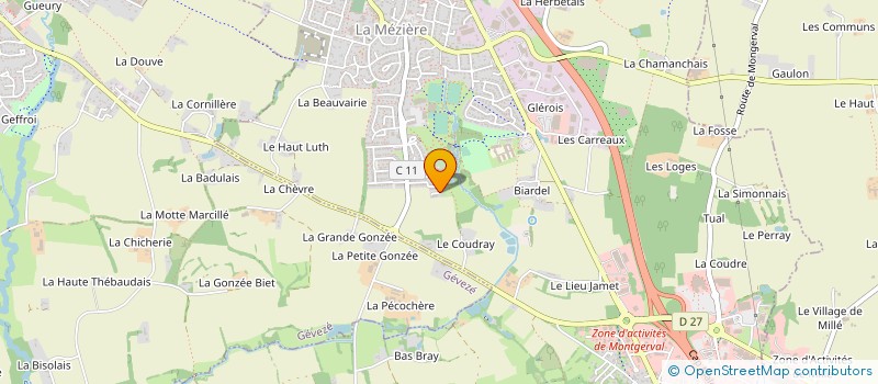 localisation de l'entreprise MADAME EMMANUELLE DANIEL  LA MEZIERE