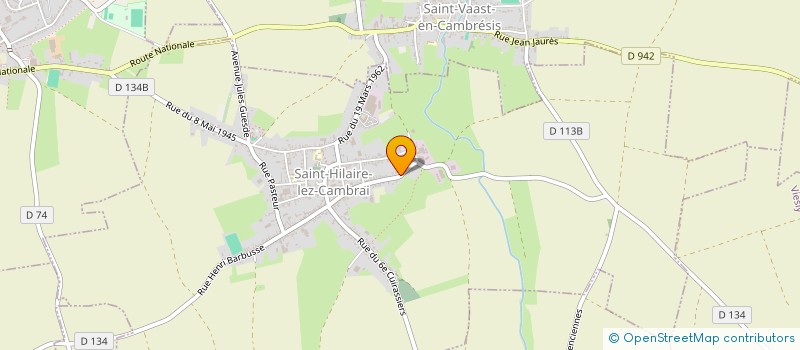 localisation de l'entreprise MADAME EMMANUELLE DAVOINE  SAINT-HILAIRE-LEZ-CAMBRAI