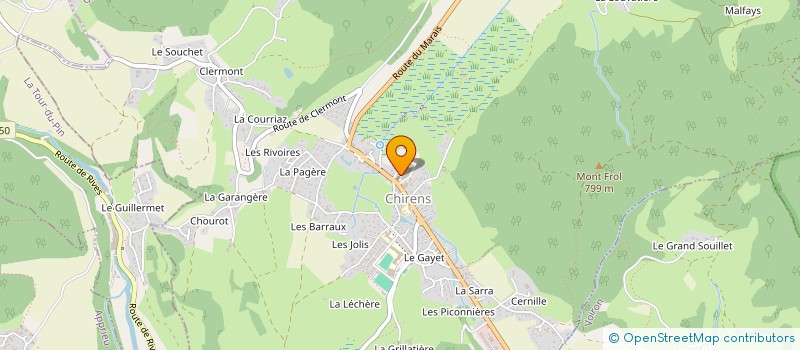 localisation de l'entreprise MADAME EMMANUELLE DECELLE  CHIRENS