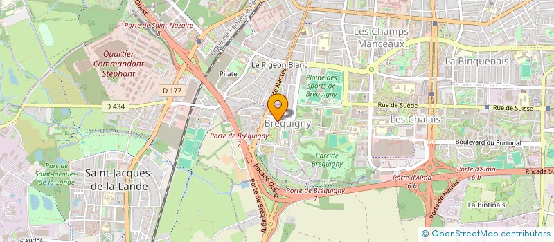 localisation de l'entreprise MADAME EMMANUELLE DESBARRES  RENNES