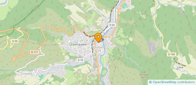 localisation de l'entreprise MADAME EMMANUELLE DESPORT  QUILLAN