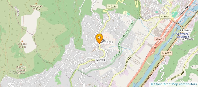 localisation de l'entreprise MADAME EMMANUELLE DETRAIT  GATTIERES