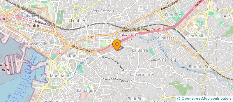 localisation de l'entreprise MADAME EMMANUELLE DILIBERTO  TOULON