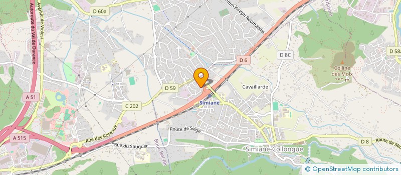 localisation de l'entreprise MADAME EMMANUELLE DOMINGUEZ  SIMIANE-COLLONGUE