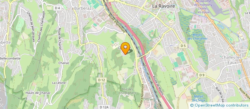 localisation de l'entreprise MADAME EMMANUELLE DOS SANTOS  LA RAVOIRE