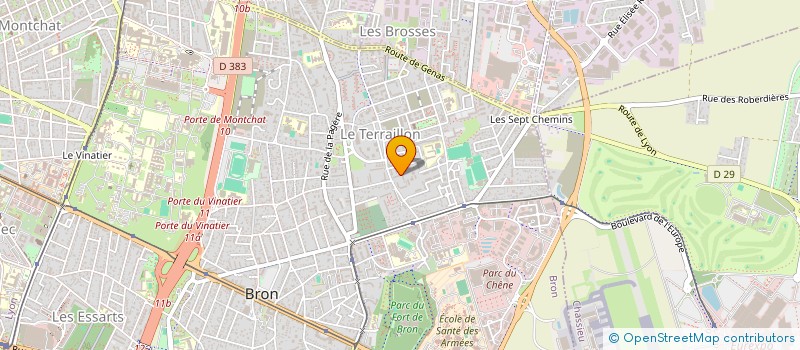 localisation de l'entreprise MADAME EMMANUELLE DOUKOURE  BRON