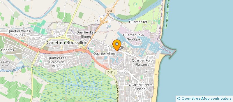 localisation de l'entreprise MADAME EMMANUELLE DOUTRE  CANET-EN-ROUSSILLON