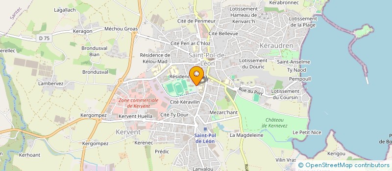 localisation de l'entreprise MADAME EMMANUELLE DREUX  SAINT-POL-DE-LEON