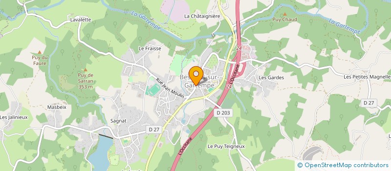 localisation de l'entreprise MADAME EMMANUELLE DUCROS  BESSINES-SUR-GARTEMPE