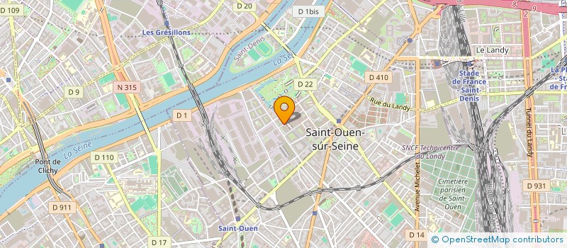 localisation de l'entreprise MADAME EMMANUELLE DUMAS  SAINT-OUEN-SUR-SEINE