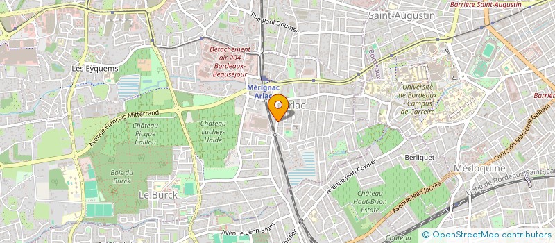 localisation de l'entreprise MADAME EMMANUELLE DUMORTIER  MERIGNAC