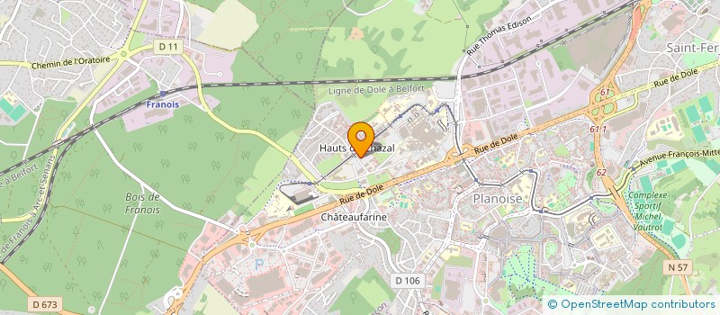 localisation de l'entreprise MADAME EMMANUELLE DUPIN  BESANCON